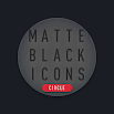 Matte Black CIRCLE Icons 1.4
