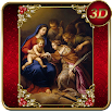 Virgin Mary Red 3D Next Launcher theme 1.2