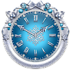 Winter Snowflake Clock Widget 780k