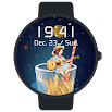 Guitar Girl Animated Gif Watch Face 6.0 and up