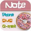Pink note Total launcher theme 1.2