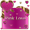 Pink Love Go SMS Theme 3