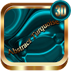 Abstract Turquoise 3D Next Launcher theme 1.2