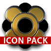 black CAPONE gold HD Icon Pack 3.0
