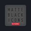 मैट ब्लैक आइकन पैक 5.6