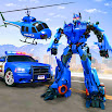 Flying Police Helicopter Car Transform Robot Games 12