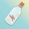 Найти бутылку сообщений японского друга по переписке Симагураши 3.3.8