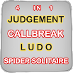 जजमेंट कार्ड गेम - लूडो मास्टर, कॉलब्रेक, स्पाइडर 1.0.5