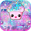 Galaxy Hot Pink Cupcake Keyboard Theme 1.0