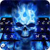 Flaming Skull 3d Keyboard Theme 3.0