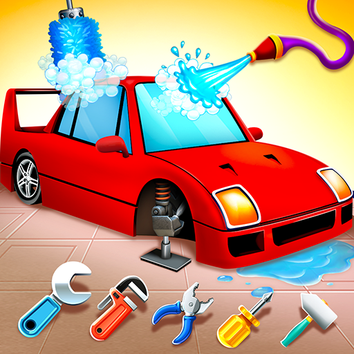 Kids Sports Car Wash Garage 2.3