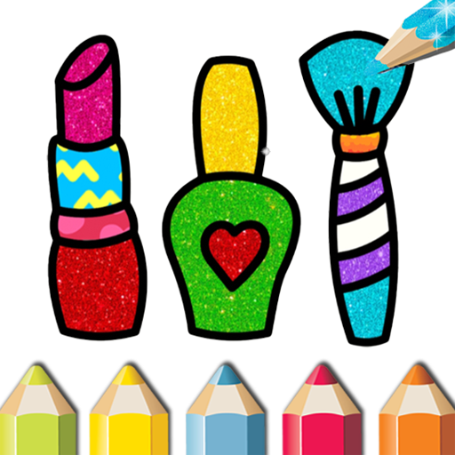 Beauty Glitter coloring game 8