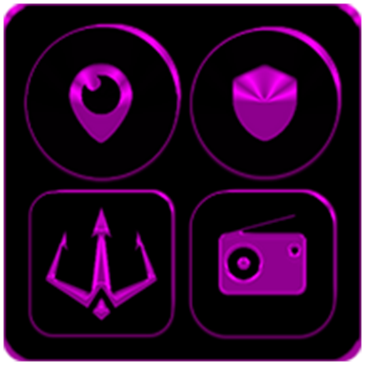 Black and Purple Icon Pack 14.5