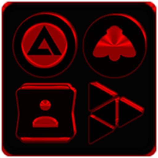 Black and Red Icon Pack 17.4