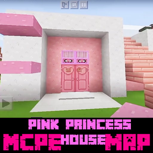 Girls Pink Princess House MCPE 1.9