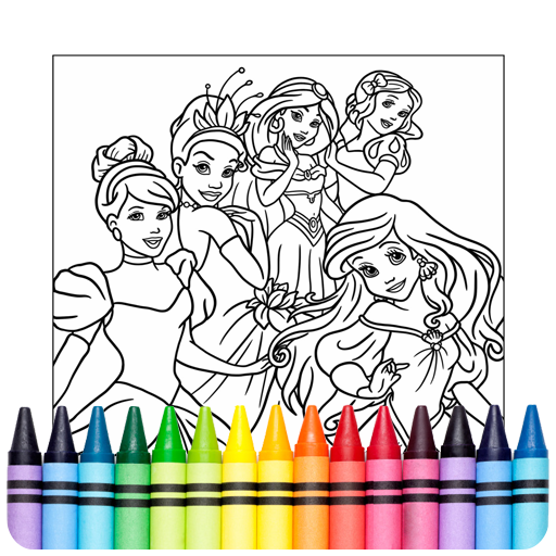 Coloriage Princesse:Jeu Dessin 1.4